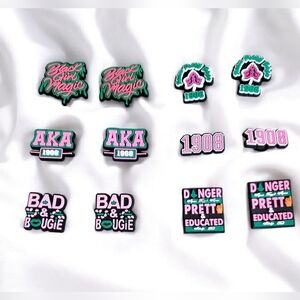 AKA Sorority Croc Charms